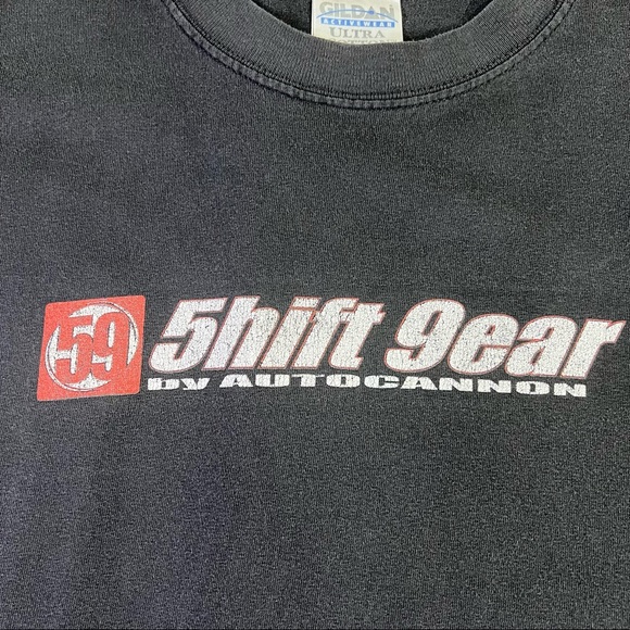 5hift 9ear Car Racing Honda Acura Autocannon 59 Shift Gear Faded Black T Shirt - Picture 4 of 10